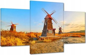 Festmények 100x60 Fa szélmalom