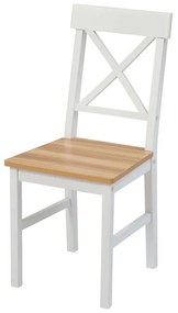 Catini KAMPALI Étkezőgarnitúra 4x szék + asztal - Fehér