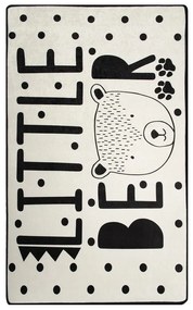Bear fekete-fehér csúszásgátlós gyerekszőnyeg, 100 x 160 cm Conceptum Hypnose