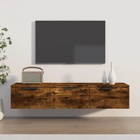 füstös tölgy színű szerelt fa faliszekrény 102 x 30 x 20 cm