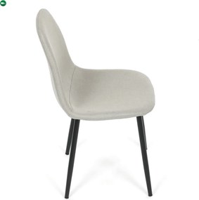 Jídelní židle, krémová, látka, CT-V2972 CRM2