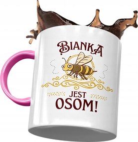 Rózsaszín Bögre Bianka Feleség Barátnő Nyomtatott Fotóval