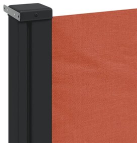 terrakotta behúzható oldalsó napellenző 140 x 600 cm