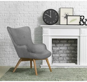 Szürke fotel Niko – Ropez