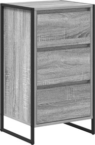 vidaXL Széf fiókkal Szürke Sonoma 42 x 36 x 75.5 cm Faanyag