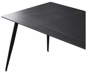 Rion étkezőasztal 160 x 90 cm, fekete
