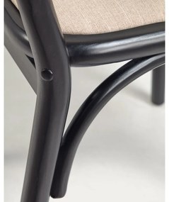 Fekete-bézs étkezőszék Doriane – Kave Home