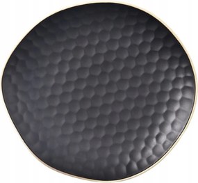 Desszert Tányér Kerámia Fekete Snack Tészta Mosogatógép