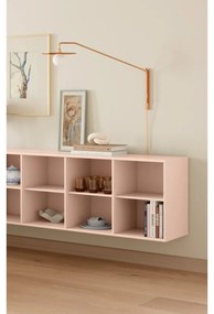 Világos rózsaszín függő könyvespolc 176x61x42 cm Mistral – Hammel Furniture