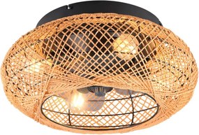 TRIO R67302126 KUKKESABD Ventilátoros lámpa Barna E27 IP20
