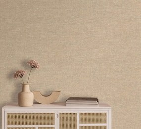 Decoprint Terra Nova Hemp Plain barna-bézs egyszínű texturált vlies tapéta – TN29002