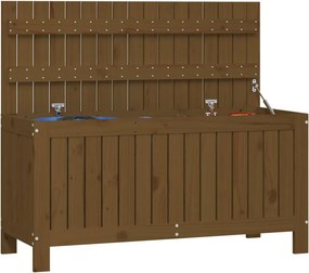Mézbarna Tömör Fenyőfa Kerti Tárolóláda 108X42,5X54 Cm