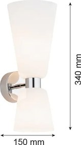 Argon RENO 1033 Fali lámpa 2x7W/E14 IP20