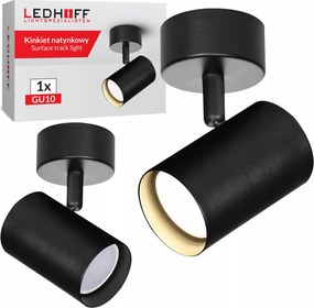 Mennyezeti lámpa Led Fali Lámpa GU10 fekete állítható Spot halogén lámpatest