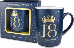 Crown Bögre 18. Születésnapra, Herceg a Meséből, Elegáns Ajándék Születésnaposnak