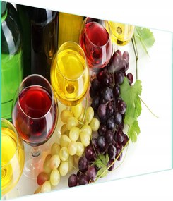 Üveg Vágódeszka 52x30 Bor Edzett Üveg