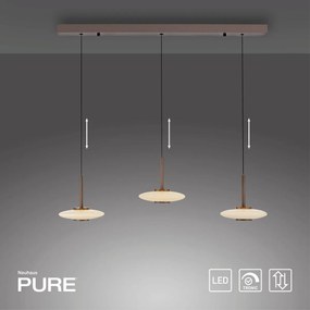Paul Neuhaus modern függeszték pure vitrum barna ezüst pln2083-34
