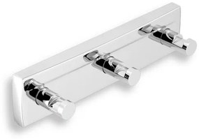 Novaservis Metalia 12 három akasztós fogas króm 0243.0