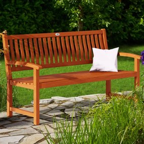 MAXIMA kerti pad, 152x55x90cm, természetes barna Casaria