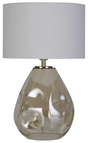 Searchlight EU65420CP - Asztali lámpa DEVON 1xE27/60W/230V szürke/füstszínű