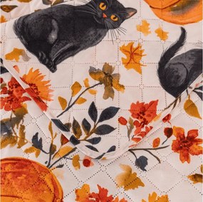 Ágytakaró CATS AND PUMPKINS, színes Méret: 170 x 210 cm