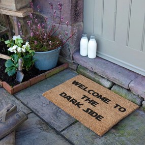 Kókuszrost lábtörlő 40x60 cm Welcome to the Darkside – Artsy Doormats