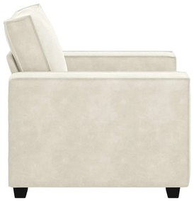 krém bársony kanapéfotel 60 cm