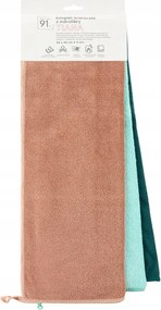 3 db-os törlőkendő szett TIANA/04 40x40 színes mikroszálas konyhai törlőkendő