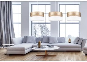 Csillár zsinóron LIMA 1xE27/60W/230V fehér/arany