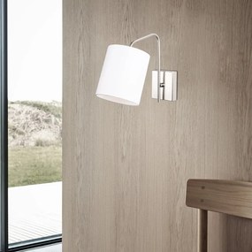 Fehér-ezüstszínű fali lámpa Ve – Opviq lights