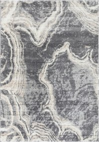 Nappali szőnyeg 2x3m Modern Nagy Meleg 200x300cm Shaggy Márvány Szürke