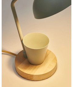 Mentazöld asztali lámpa fém búrával (magasság 37 cm) Katia – Kave Home