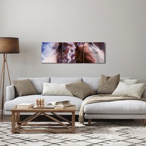 Kép - Lila márvány N⁰3 (órával) (90x30 cm)