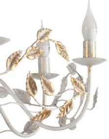 ONLI - Csillár láncon COLLANA 6xE14/6W/230V fehér/arany