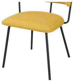 Sárga étkezőszék szett 2 db-os Claudia – Støraa