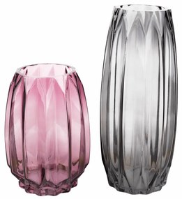 Két darabos váza készlet, szürke/rózsaszín, ELYSES TYP 1