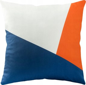 Dekoratív párnahuzat Smr 43x43 Darymex narancssárga sötétkék fehér