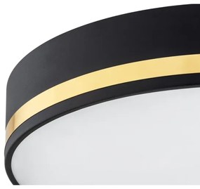 Argon 7040 - Mennyezeti lámpa AMORE 2xE27/15W/230V átmérő 25 cm fekete/arany