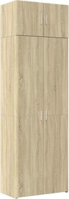 vidaXL sonoma tölgy szerelt fa tárolószekrény 70 x 42,5 x 225 cm