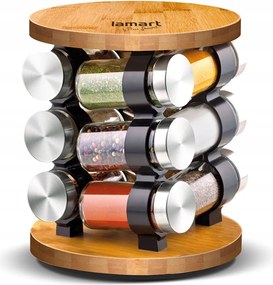 Fűszertartó Szett Fűszertartó LT7051 12 Db Lamart