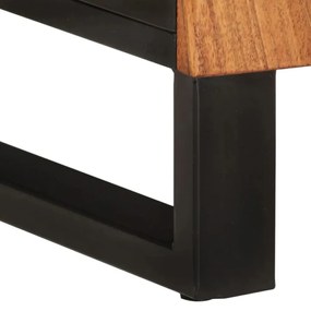 tömör akác- és szerelt fa mosdószekrény 62 x 33 x 58 cm