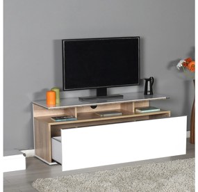 TV szekrény Thea 1 (tölgy + fehér) . 1109422