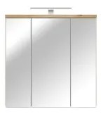 Tükrös fali fürdőszobaszekrény VENOM fehér/artisan tölgy