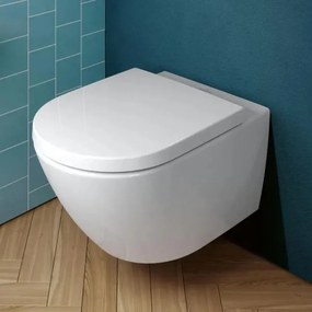 Villeroy & Boch 4670TS01 - Fali WC SoftClose ülőkével, SUBWAY kerámia/fehér
