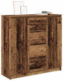antik fa szerelt fa tálalószekrény fiókos 100,5x35x98,5 cm