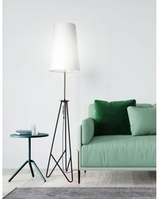 Állólámpa TAFLO 1xE27/60W/230V fehér/fekete/arany