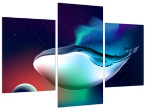 Kép - Egy bálna az űrben (90x60 cm)