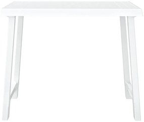 fehér fa hatású PP kempingasztal 79x56x64 cm