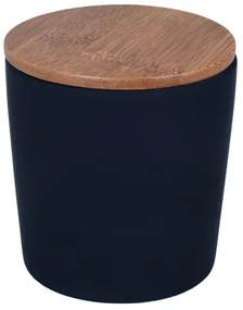Erga Plain, álló kozmetikai pohár, fekete matt-barna, ERG-08120