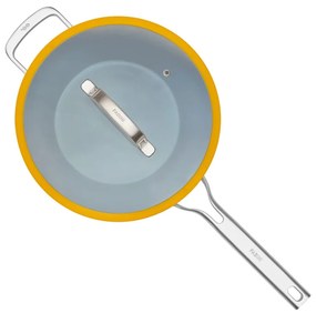 Wok serpenyő fedővel-kerámia felülettel ø 28 cm Meda 3.0 – FABINI